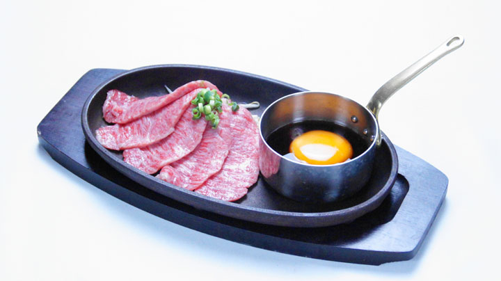 黒毛和牛カルビ焼肉 すき焼風